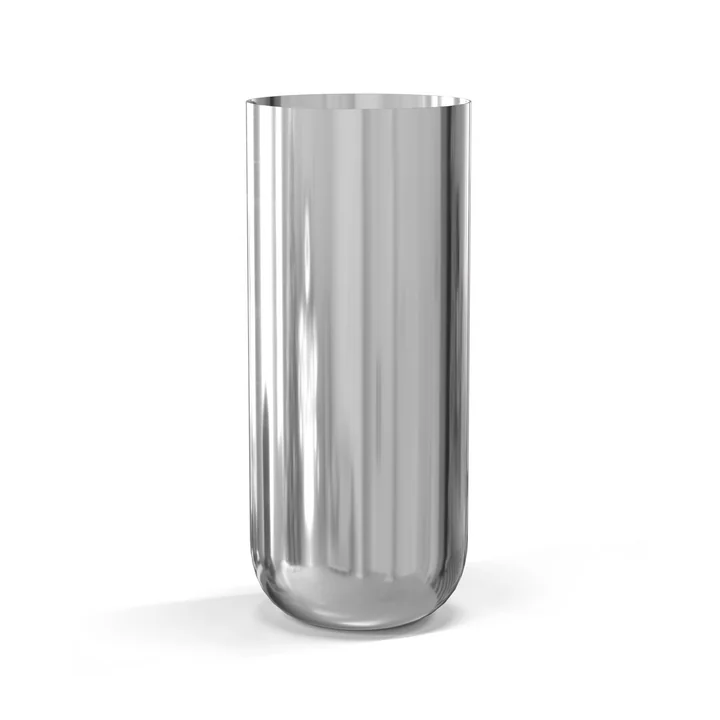 Nichba Design - Vase, H 24 cm, acier inoxydable