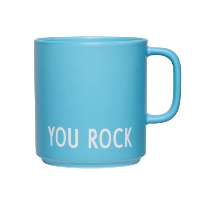 Design Letters - AJ Favourite Tasse en porcelaine avec anse, You Rock / swim cap blue