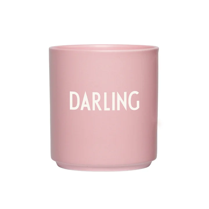 Design Letters - AJ Favourite Tasse en porcelaine, Darling / créole pink
