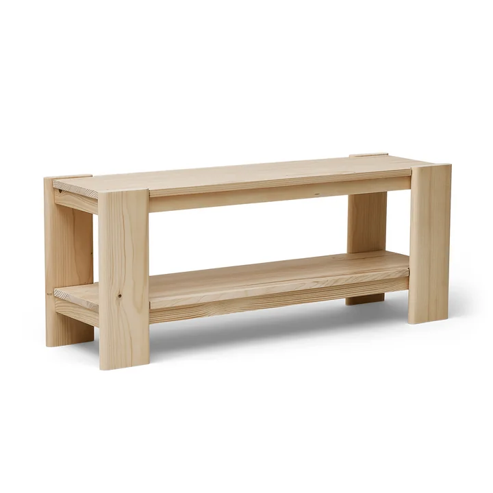 Form & Refine - Beam Banc, 112 cm, pin laqué mat