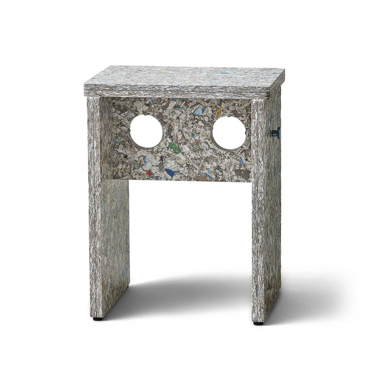 Form & Refine - Remake tabouret, H 45,5 cm, gris
