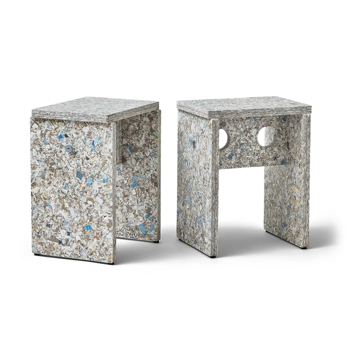 Form & Refine - Remake tabouret, H 45,5 cm, gris