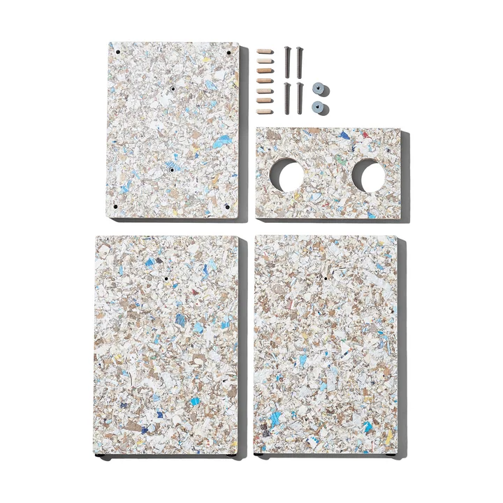 Form & Refine - Remake tabouret, H 45,5 cm, gris