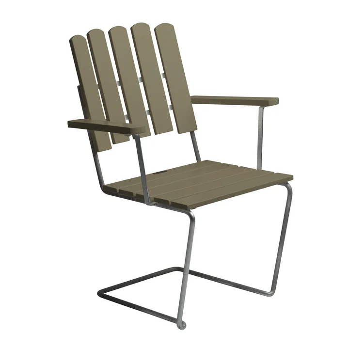Grythyttan - A2 Fauteuil de jardin, chêne verni vert clair