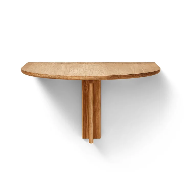 Form & Refine - Trefoil Table murale pliante, chêne