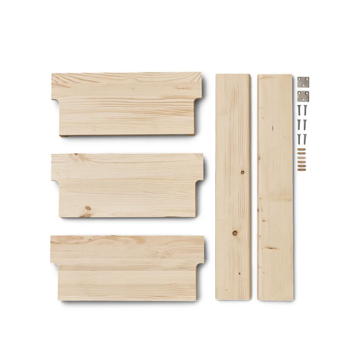 Form & Refine - Beam 3 étagère murale, 60 x 90,5 cm, pin laqué mat