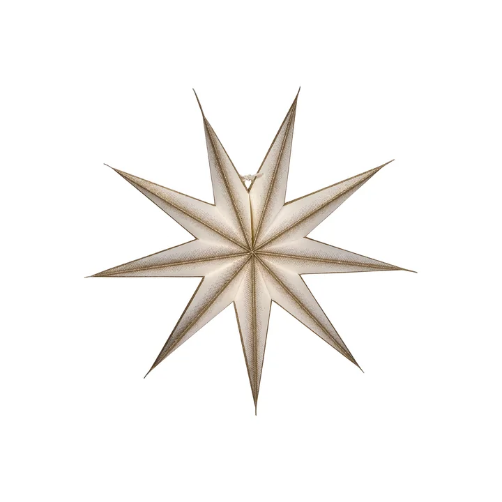 House Doctor - 9 Point Étoile de Noël Ø 45 cm, blanc cassé / champagne