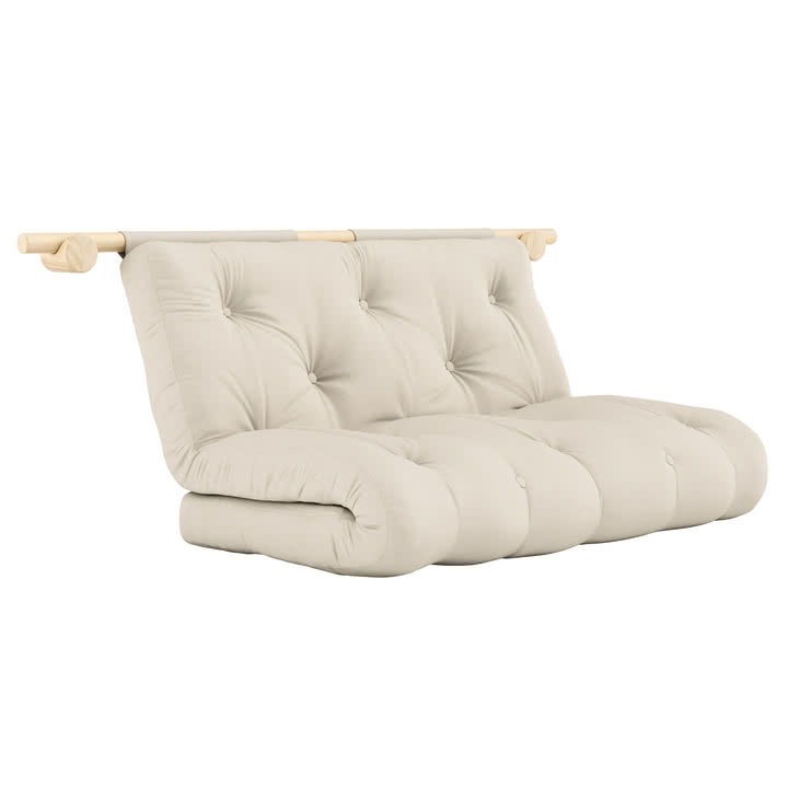 Karup Design - Hooked 135 Lit-canapé avec matelas Bravo 135 x 200 cm, beige
