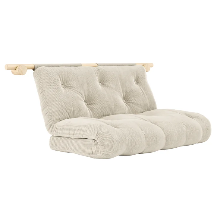 Karup Design - Hooked 135 Lit-canapé avec matelas Bravo 135 x 200 cm, ivory