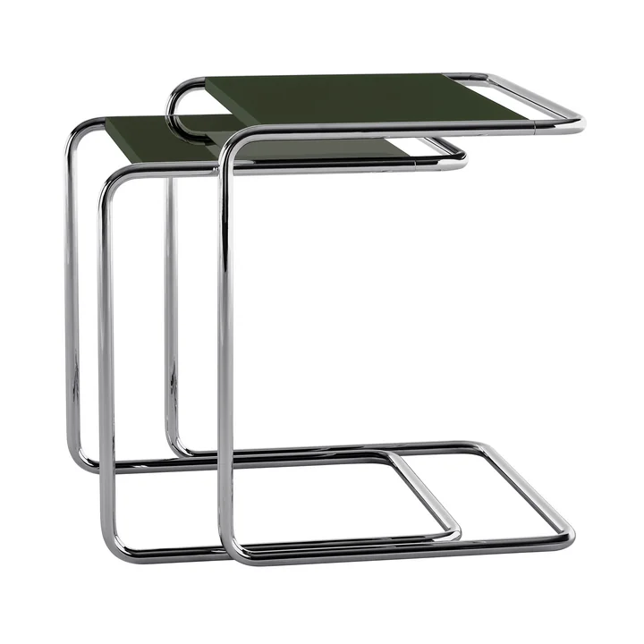 Thonet - B 97 Serious Set de table d'ensemble, titane / vert graphite (set de 2) (JS. by Jil Sander)