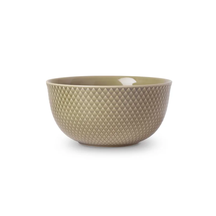 Lyngby Porcelæn - Rhombe Coupe Ø 1 7. 5 cm, clay