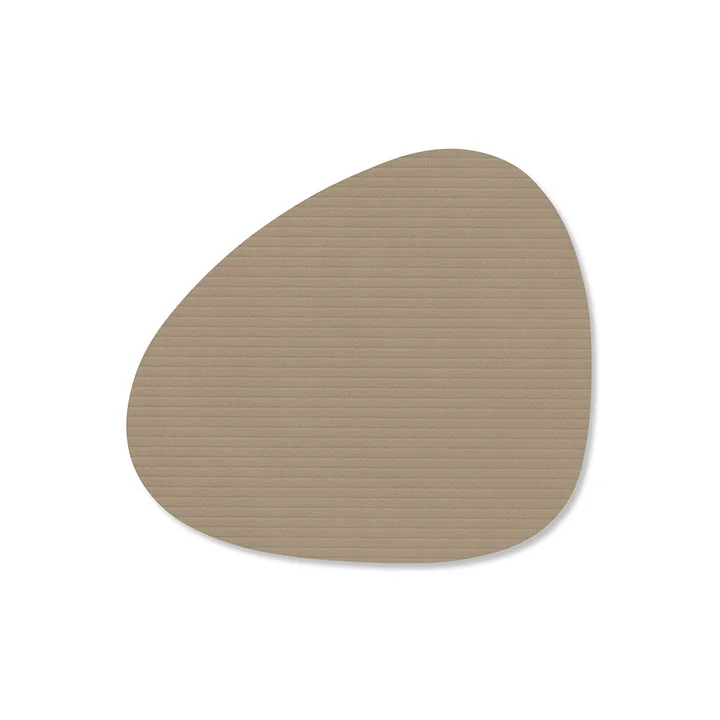 Lind DNA - Glasuntersetzer Curve , Corduroy clay marron