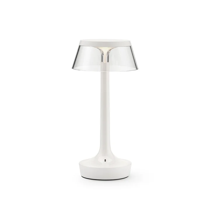 Flos - Bon jour Unplugged Lampe de table à accu, Color Tune, almost white