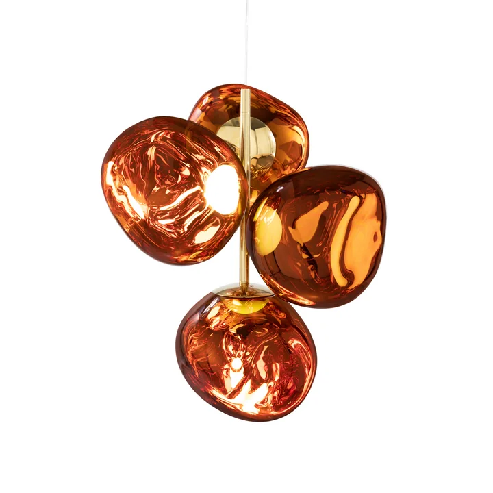 Tom Dixon - Melt Mini LED Lustre, cuivre / or
