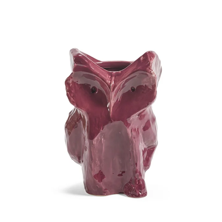 Serax - After Midnight Vase Owl S, aubergine
