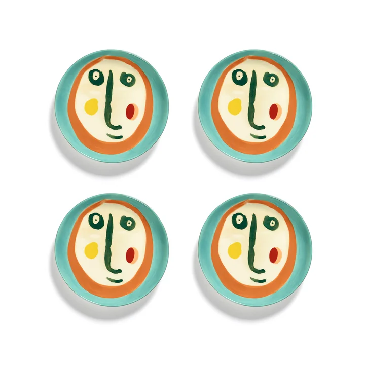 Serax - Feast Face 2 Assiette XS, mix (set de 4)