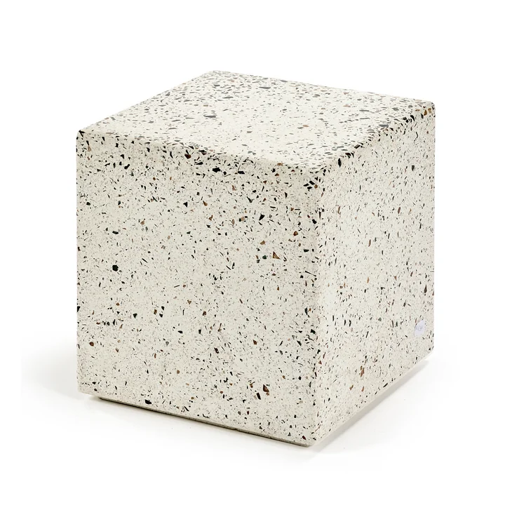 Serax - Pawn Terrazzo Table d'appoint, 40 x 40 x 40 cm, blanc