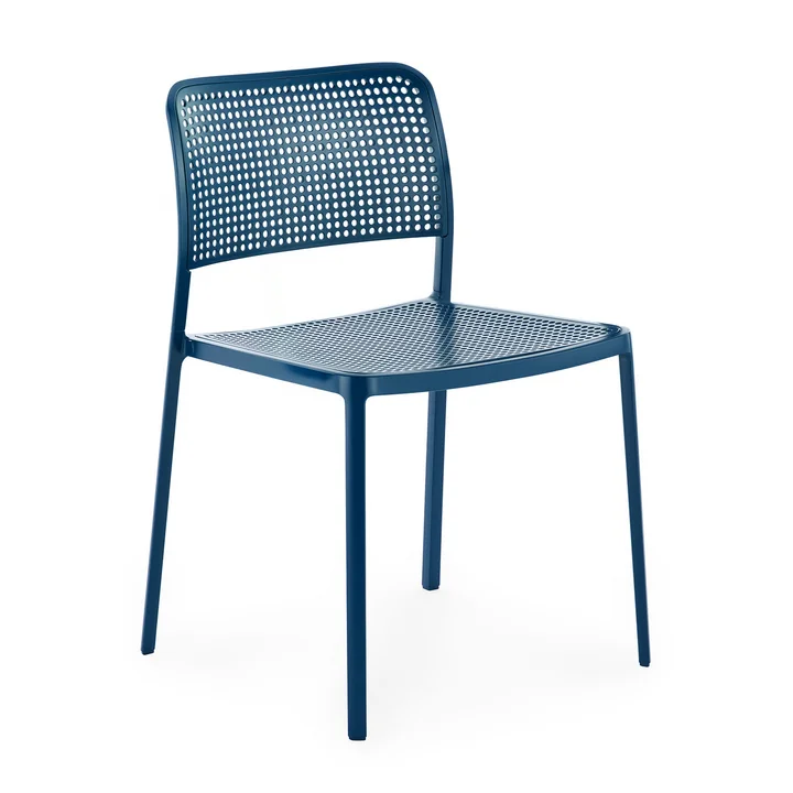 Kartell - Audrey chaise de jardin, bleu