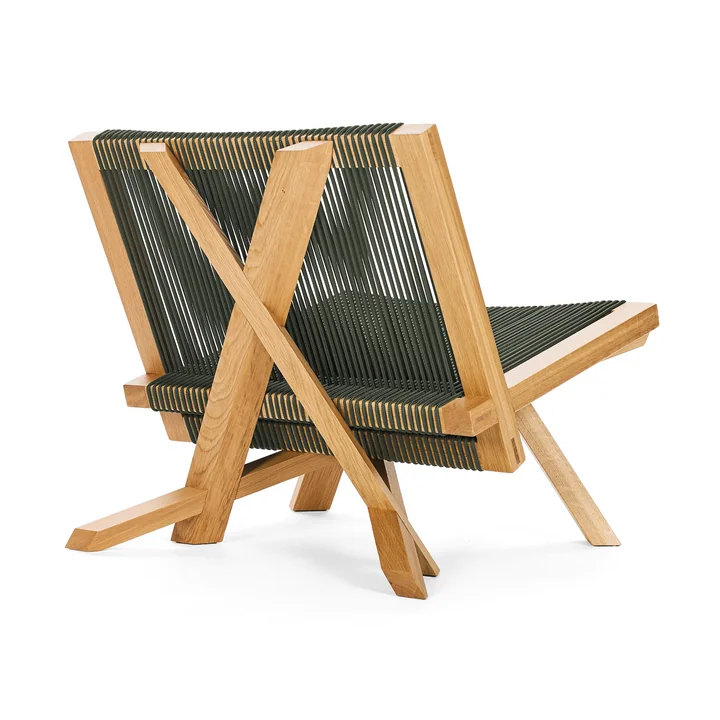 ClassiCon - Volkshaus Lounge Chair, chêne naturel / vert forêt