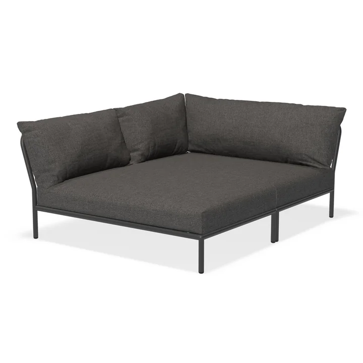 HOUE - Level 2 Cozy Sofa, gauche, dark grey / dark grey basic
