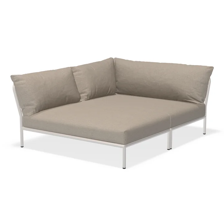 HOUE - Level 2 Cozy Sofa, à gauche, muted white / ash