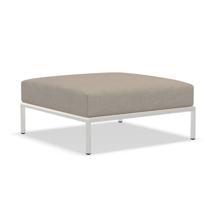 HOUE - Level 2 Ottoman, blanc cassé / cendre