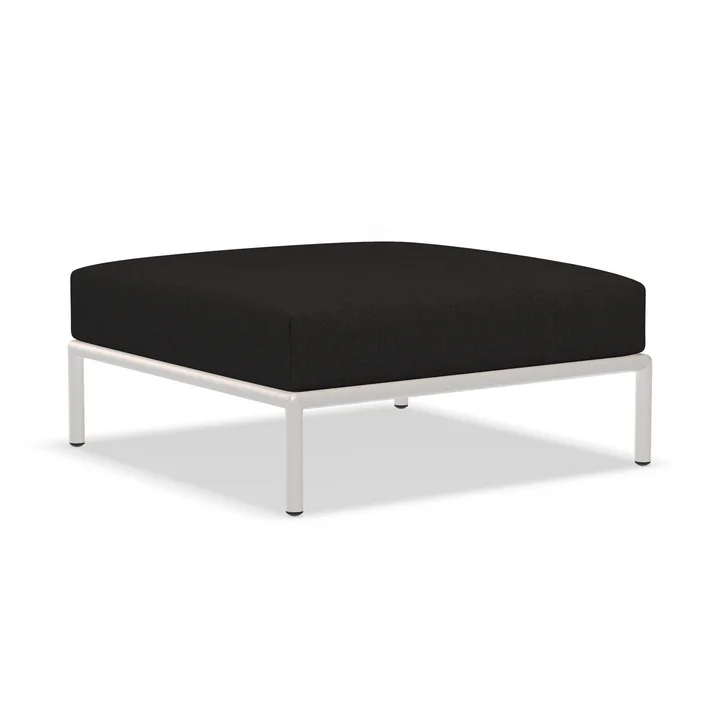 HOUE - Level 2 Ottoman, muted white / charcoal
