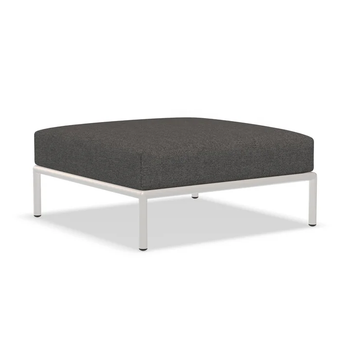 HOUE - Level 2 Ottoman, muted white / dark grey basic
