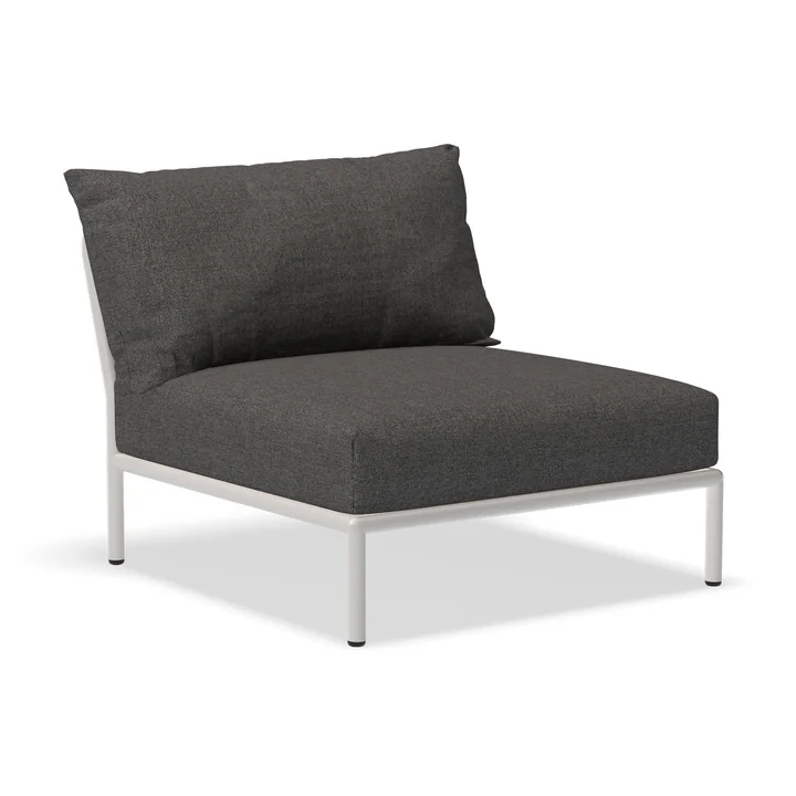 HOUE - Level 2 Chaise, muted white / dark grey basic