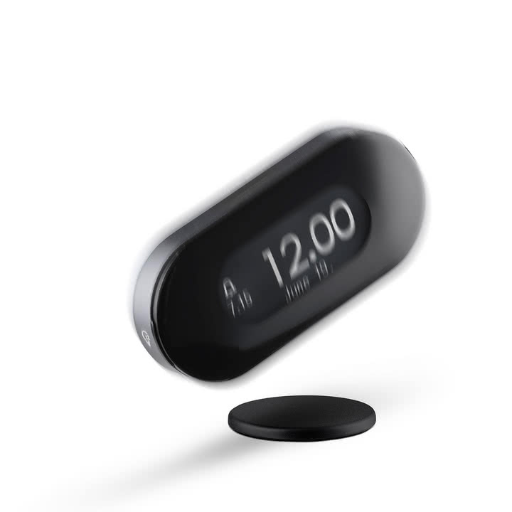 Jacob Jensen - Horloge de réveil, noir