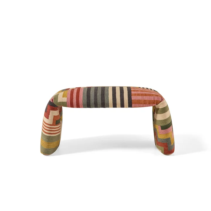 nanimarquina - Banc plié, moyen, 97 x 45 cm, multicolore