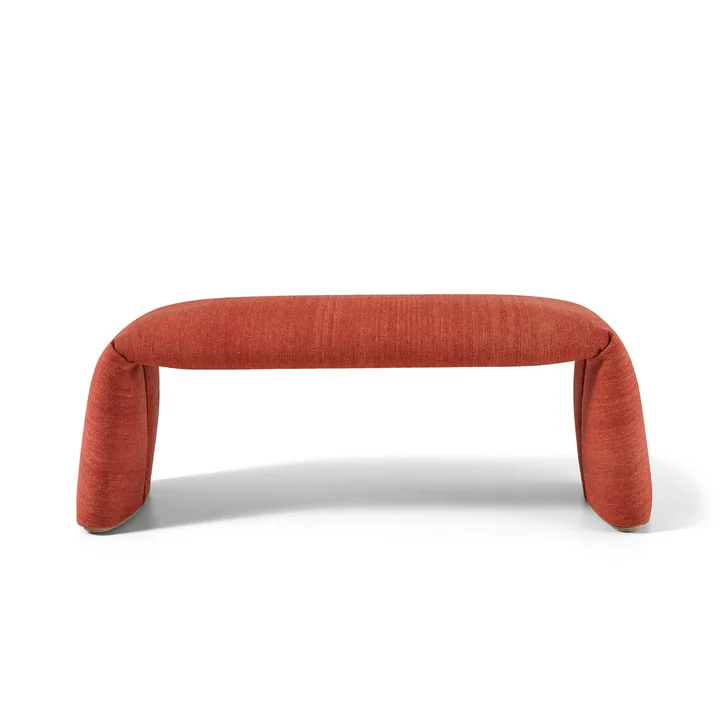 nanimarquina - Banc plié, large, 120 x 45 cm, rouge safran