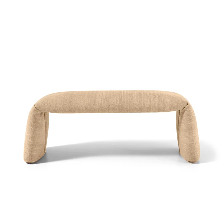 nanimarquina - Banc plié, large, 120 x 45 cm, beige