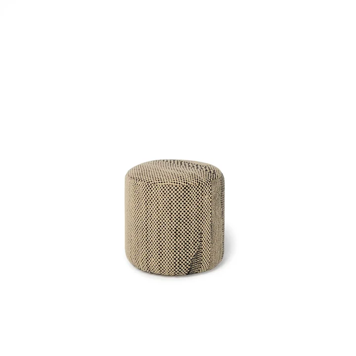 nanimarquina - Wabisabi Pouf, Ø 40 x H 43 cm, small, blanc d'os