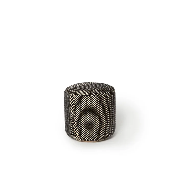 nanimarquina - Wabisabi Pouf, Ø 40 x H 43 cm, small, anthracite