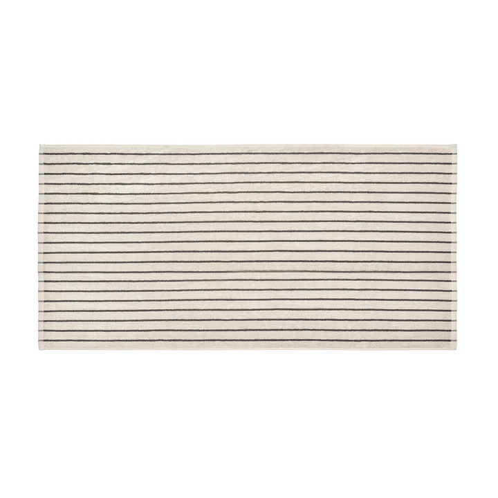 Blomus - Arto Serviette de bain, 140 x 70 cm, rayures fines, moonbeam / magnet