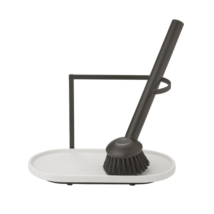Blomus - Dhuva Organisateur de vaisselle avec brosse à vaisselle, lily white