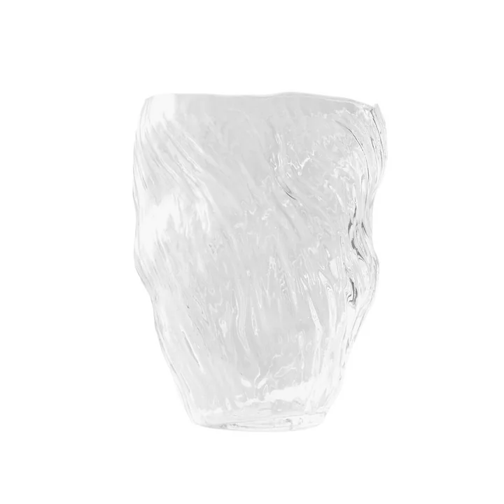 Muubs - Mud Vase, Ø 16 x H 25 cm, transparent