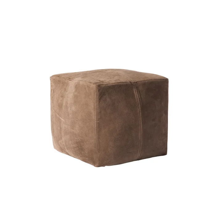 Muubs - Bronx Pouf, 50 x 50 cm, marron