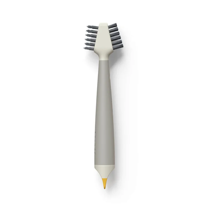 Joseph Joseph - CleanTech 3-en-1 Petite brosse de nettoyage avec manche, light stone