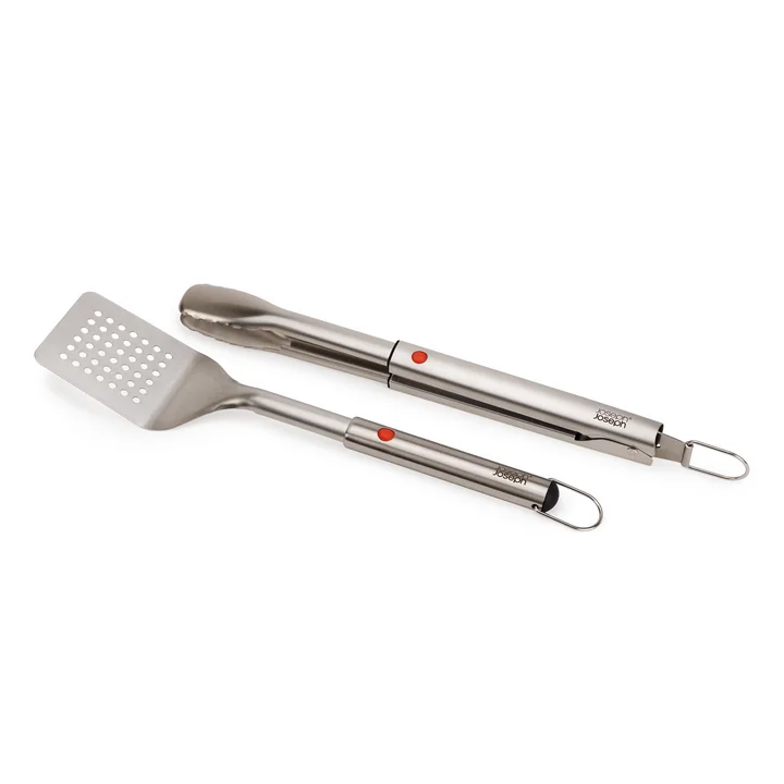 Joseph Joseph - GrillOut Set d'ustensiles de barbecue extensible avec spatule et pince à barbecue (2 pièces)