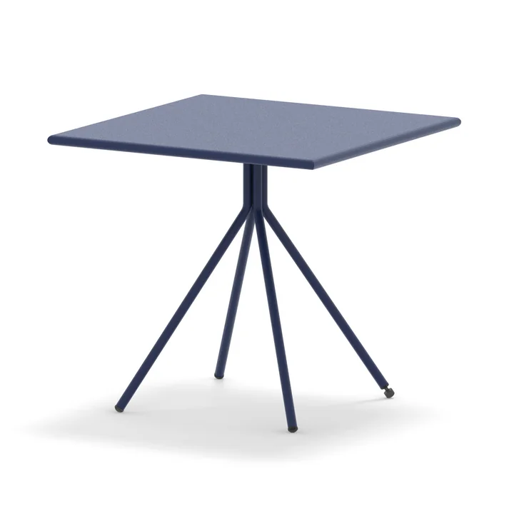 Vermobil - Table Twist, 80 x 80 cm, bleu foncé