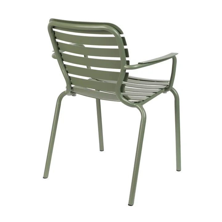 Zuiver - Vondel Chaise de jardin avec accoudoirs, vert