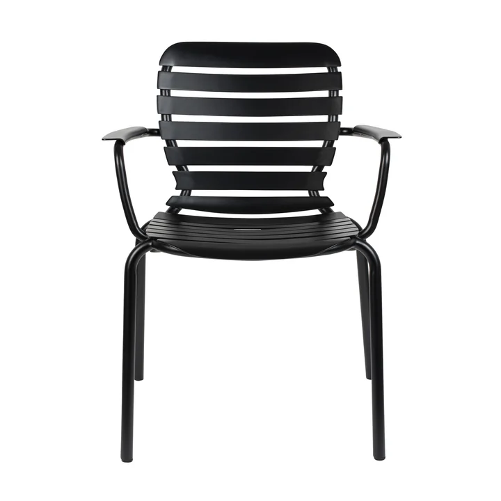 Zuiver - Vondel Chaise de jardin avec accoudoirs, noir