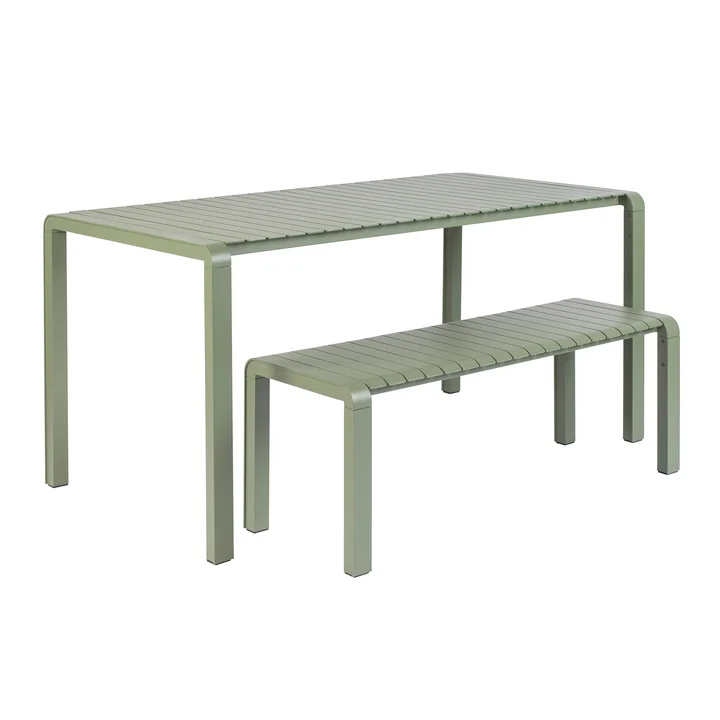 Zuiver - Vondel Table et banc de jardin, vert