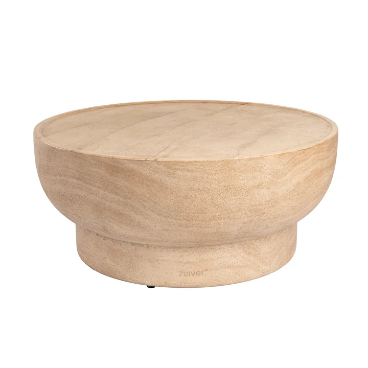 Zuiver - Noble Table basse Ø 80 cm, beige
