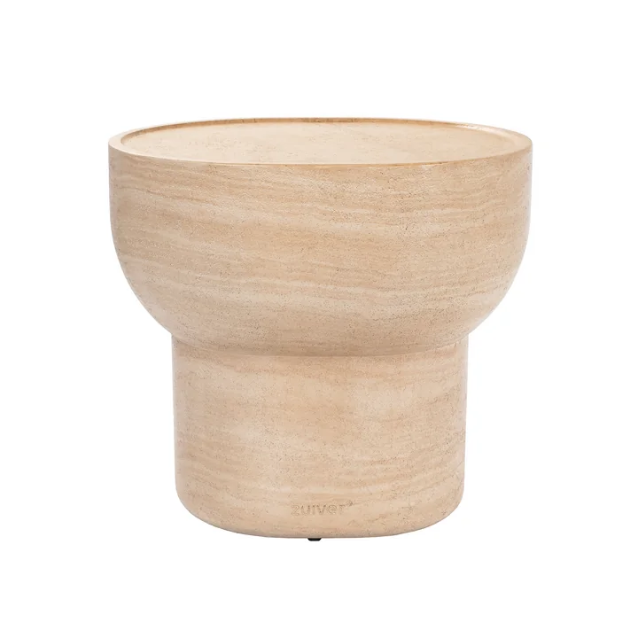 Zuiver - Noble Table d'appoint ovale, beige