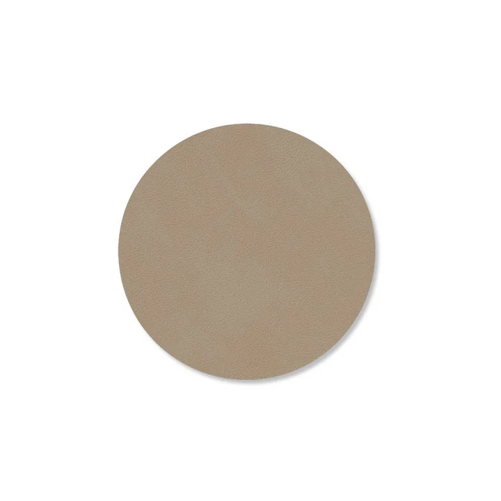 Lind DNA - Dessous de verre rond Ø 10 cm, Nupo clay brown