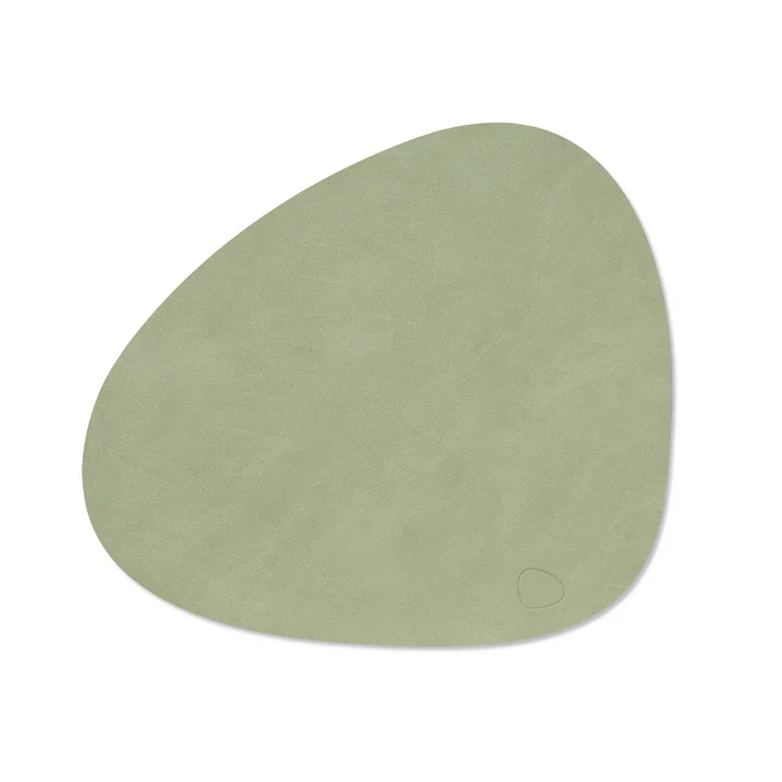Set de table Curve M, 31 x 35 cm, Nupo vert olive de Lind DNA
