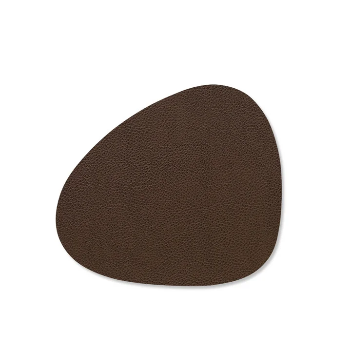 Glasuntersetzer Curve de Lind DNA dans la version Serene rouge-brun